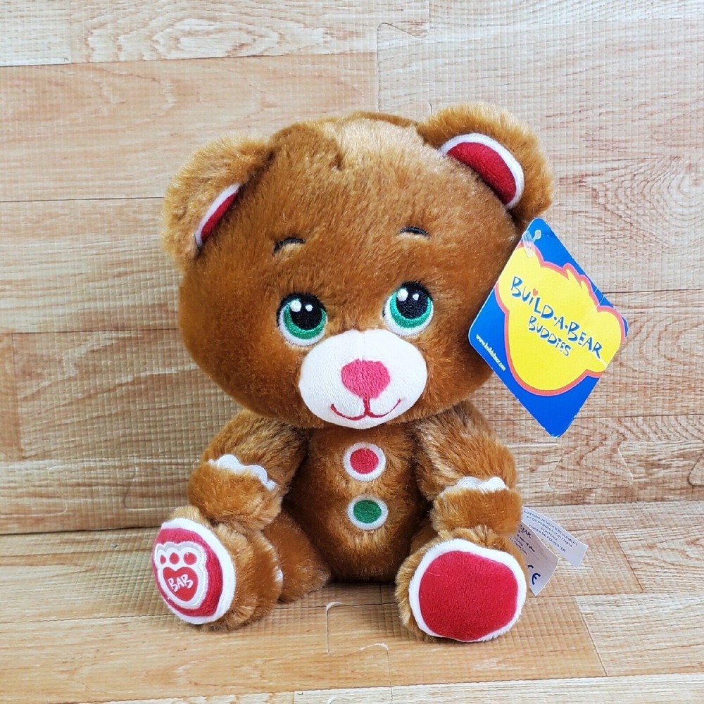 Build-A-Bear Buddies Gingerbread Bear Plush  7.5" NWT